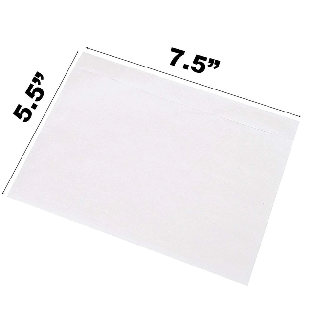 Alt view image 4 of 4 - Packing List Envelopes 7.5" X 5.5" Pouches Clear Enclosed Adhesive Bags Pack of 1000