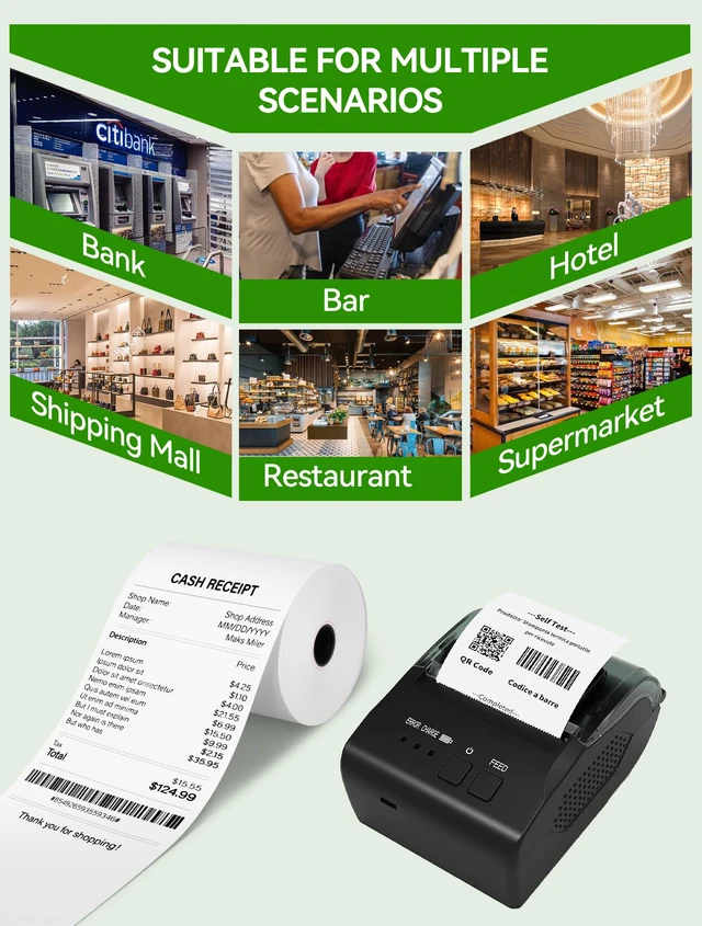 Alt view image 5 of 6 - 3 1/8" x 220' Thermal Receipt Paper Rolls, 50 Pack BPA-Free BPA-free thermal receipt paper rolls, 3 1/8" x 220', 50 pack, crisp printing for POS systems and credit card terminals