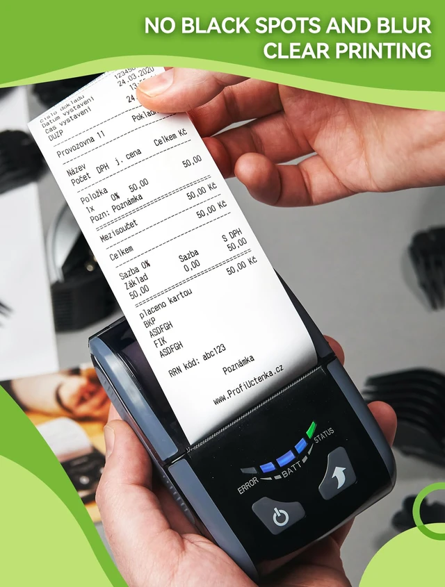 Alt view image 6 of 6 - 3 1/8" x 220' Thermal Receipt Paper Rolls, 50 Pack BPA-Free BPA-free thermal receipt paper rolls, 3 1/8" x 220', 50 pack, crisp printing for POS systems and credit card terminals