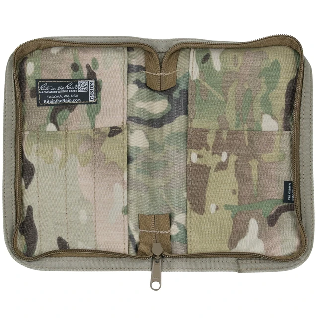 Alt view image 5 of 7 - Weatherproof Tactical Field Kit: MultiCam CORDURA® Fabric Cover, 4.625" x 7.25" Tan Tactical Notebook, Weatherproof Pen (No. 980M-KIT)