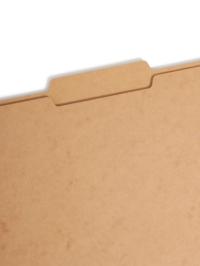 Alt view image 3 of 7 - Heavyweight Fastener File Folder, 2 Fasteners, 2/5-Cut Tab Right of Center Position, Guide Height, Letter Size, Kraft, 50 per Box (14882)