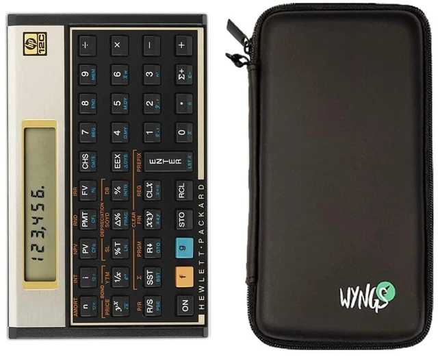 Main image of HP 12C Financial Calculator + Protective Case Black