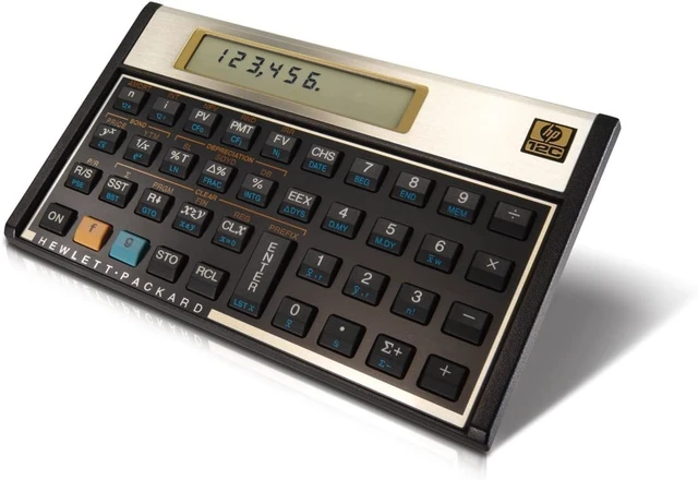 Alt view image 3 of 7 - HP 12C Financial Calculator + Protective Case Black