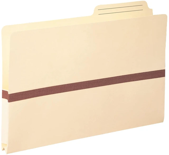 Main image of File Pocket, 2/5-Cut Printed Tab, Tyvek®-Reinforced, Legal Size, Manila, 50 per Box (76487)