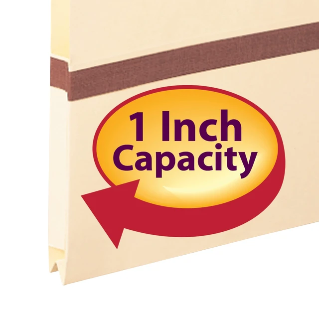 Alt view image 4 of 6 - File Pocket, 2/5-Cut Printed Tab, Tyvek®-Reinforced, Legal Size, Manila, 50 per Box (76487)