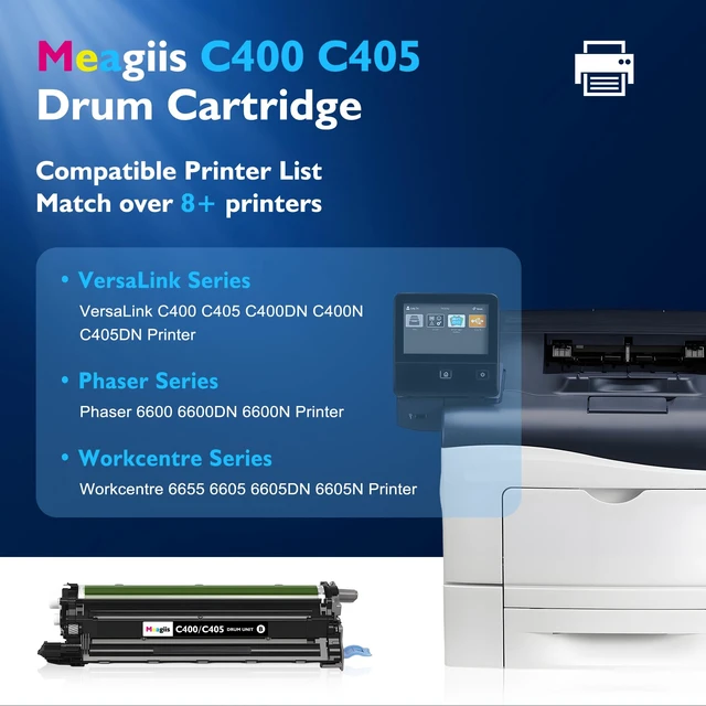 Alt view image 2 of 7 - Versalink C400 C405 Black Drum Unit Replacement for Xerox 108r01121 C400 C405 Black Drum Cartridge for Versalink C400 C405 C405DN Phaser 6600 6655 6600N WorkCentre 6655 6605 Printer