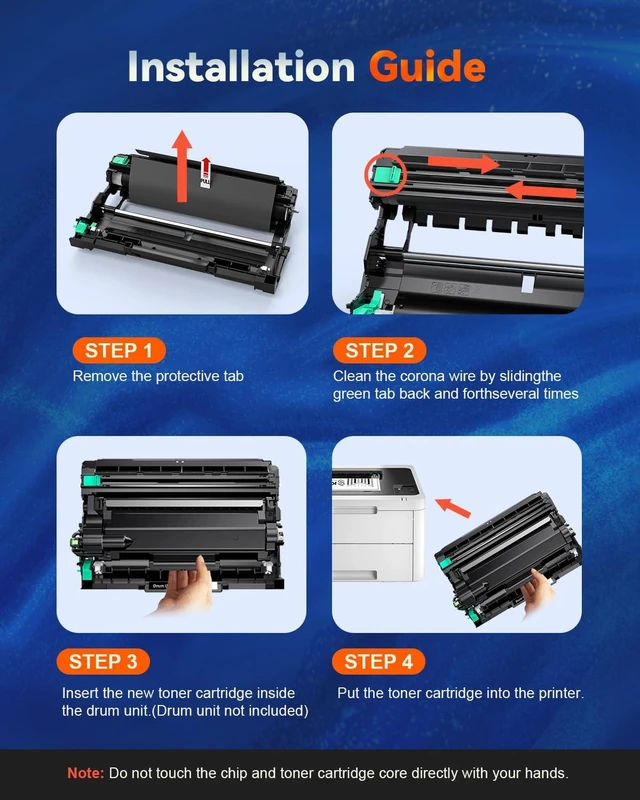 Main image of DR830 Replacement Drum for Brother HL-L2460DW MFC-L2820DW, 2 Pack Dr830 Replacement Drums For Select Brother Hl, Dcp And Mfc Printers; Approx. 15,000 Pages Each; Toner Not Included, 2-Pack