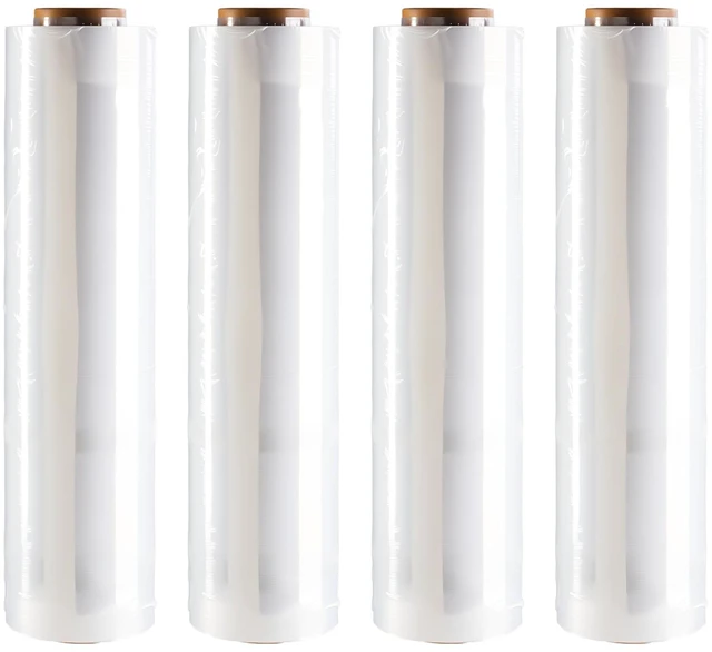 Main image of Stretch Wrap 18 Inch, 80 Gauge Pallet Wrap, 4 Rolls