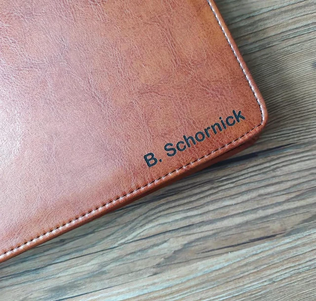 Alt view image 7 of 7 - Professional Vegan Leather Pilot Logbook, Pilot Journal for Letter Size Paper, Pilot Log Book Binder, Pilot Log Organizer, logbook Aviation Cover