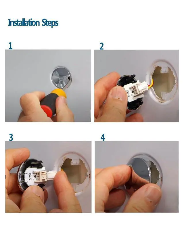 Alt view image 5 of 6 - (Pack of 8) WR55x11132 WR55X25754 for GE Refrigerator LED Light Bulb Replacement and Cover Assembly Compatible with ge Refrigerator, Replace WR55X26487 WR55X30603 WR55X30602 WR55X26486, 2024 New Up