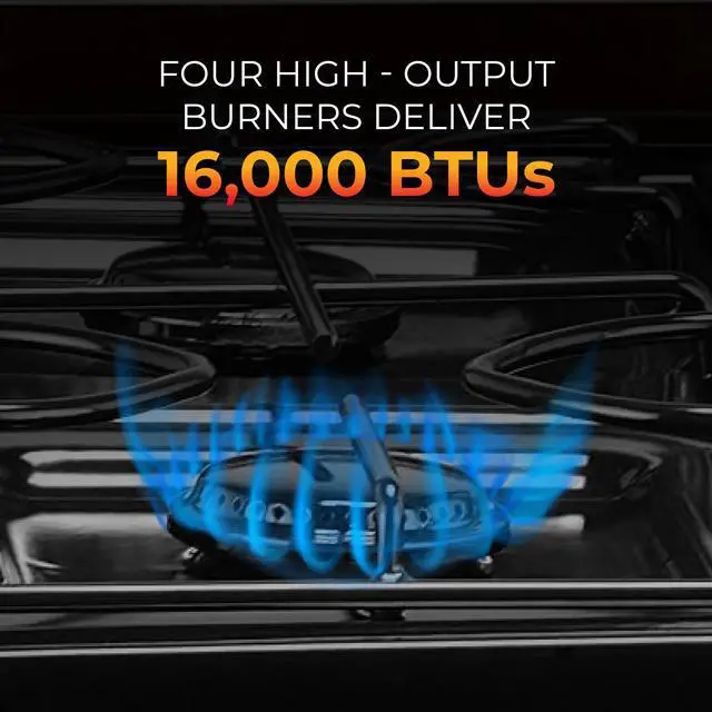 Alt view image 3 of 6 - Victoria PFK-400A 4 Burner Gas Stove, 000 BTU Portable Cooktop | Porcelain Cover, Manual Ignition, LP Gas, Outdoor Gas Stove for Camping, Tailgating, Cookouts, Bronze, Thoughtfully Made
