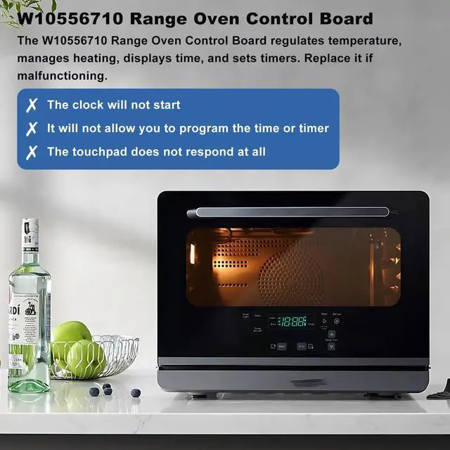 Alt view image 5 of 6 - W10556710 Suitable for Whirlpool Control Board,Suitable for Whirlpool Oven Control Panel,Replaceable Parts WPW10556710, AP6022910, 3281104, PS11756247