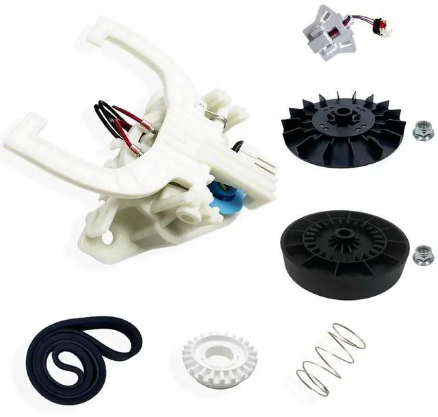Main image of Upgraded WH03X30517 WH05X25036 WH03X32217 WH03X32097 Shift Actuator Kit | Includes Motor Pulley & Transmission Pulley & Wh03X32158 Speed Sensor & WH05X24185 Machine Clutch Fits for GE Hotpoint Washer