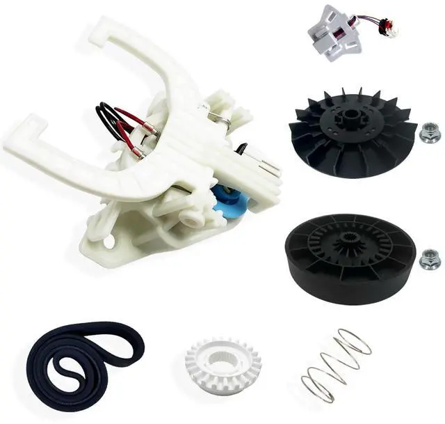 Main image of Upgraded WH03X30517 WH03X32218 WH03X32097 Shift Actuator Kit | Includes Motor Pulley & Transmission Pulley & Wh03X32158 Speed Sensor & WH05X24185 Machine Clutch Fits for GE Hotpoint Washer