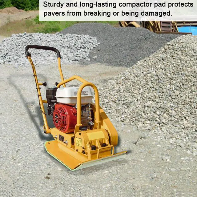 Alt view image 6 of 6 - 56035-047 Plate Compactor Pad for Pavers for Construction Zone, 27.5"x17.5" | Rubber Paver Tamper Pad Protects Brick and Stone Surfaces, Fits WEN 56035 for Efficient Tamping with Mounting Hardware