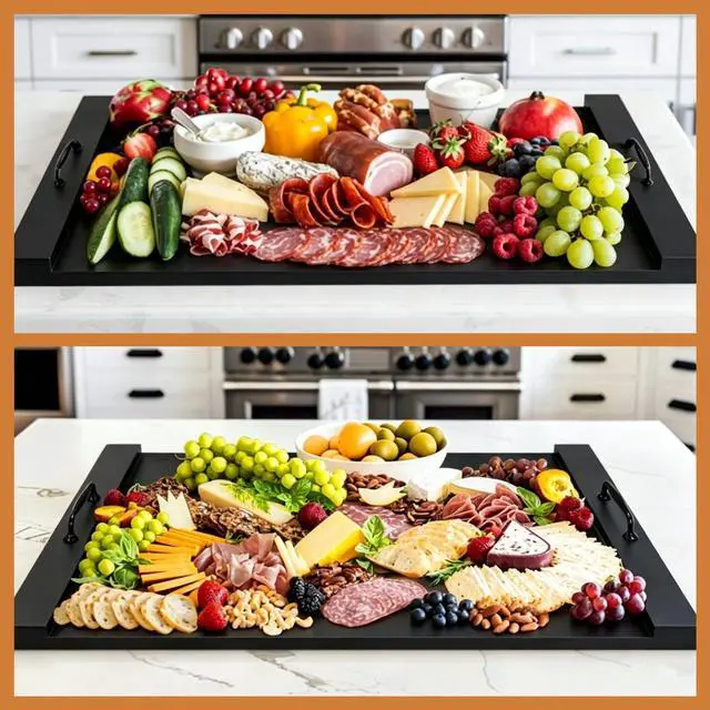 Alt view image 6 of 6 - Noodle Board Stove Cover with Handles, Black | For Electric Stove, For Gas Stove Top