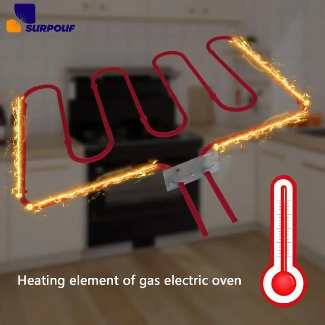 Alt view image 3 of 6 - 318254906 3400W Gas Electric Oven Heating Element Compatible with Electrolux Kenmore Frigidaire Electric Ranges Replace 1259831 318254901 AP4298966 PS1992188 (2pc 318254906 3400W)