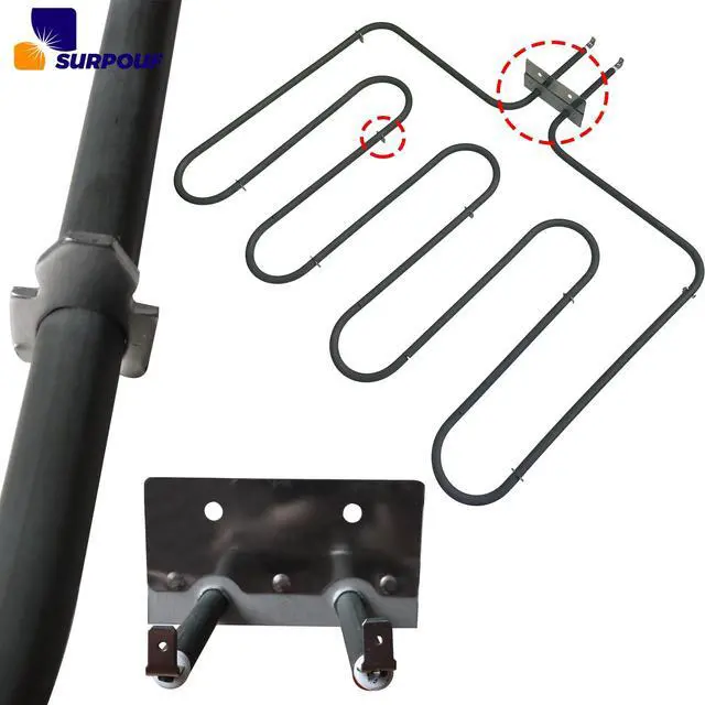 Alt view image 4 of 6 - 318254906 3400W Gas Electric Oven Heating Element Compatible with Electrolux Kenmore Frigidaire Electric Ranges Replace 1259831 318254901 AP4298966 PS1992188 (2pc 318254906 3400W)