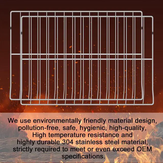 Alt view image 4 of 6 - DG75-01001C / AP5671425 Range Oven Rack for Ranges Samsung -Replaces DG75-01001A, DG75-01001B (2Pack)
