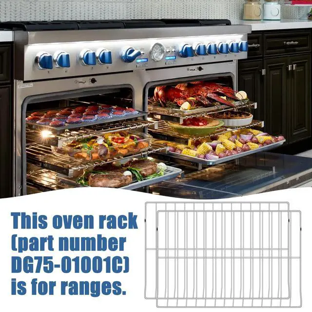 Alt view image 6 of 6 - DG75-01001C / AP5671425 Range Oven Rack for Ranges Samsung -Replaces DG75-01001A, DG75-01001B (2Pack)