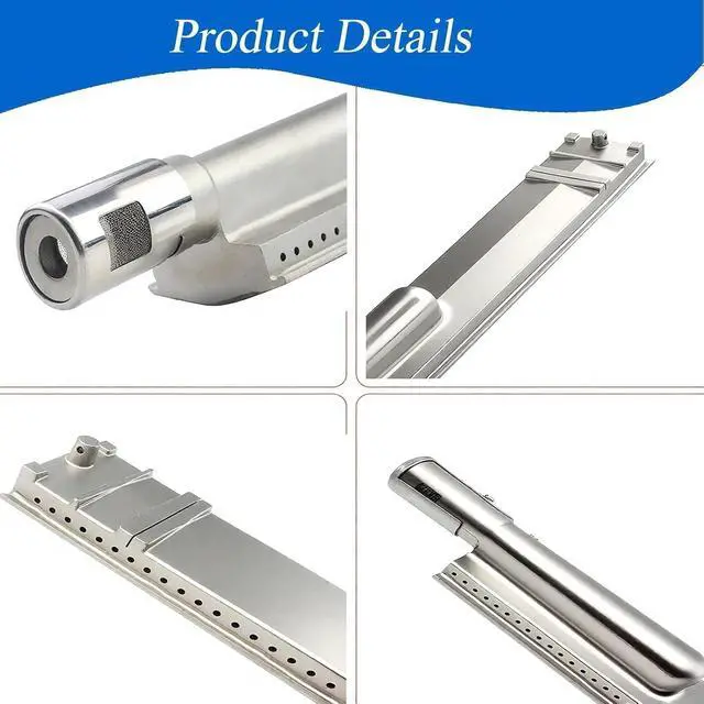 Alt view image 3 of 6 - SA652Z (11-Pack) 16 Inch Heavy Duty 304 Stainless Steel Grill Burner and Flame Tamers and Heat Plate Shield bull grill replacement parts and bull grill parts for Bull, for Cal Flame, for Blaze