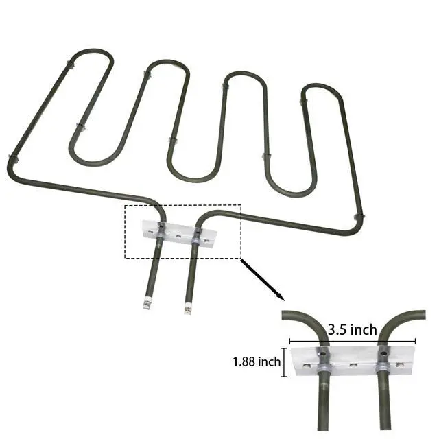 Alt view image 3 of 4 - 2 Pack 318254909 318254906 Oven Bake Heating Element | Compatible with Electrolux Kenmore Frigidaire 318254901 AP4298966 PS1992188