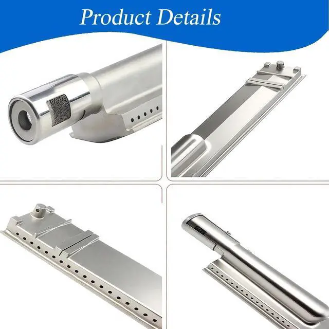 Alt view image 3 of 6 - SA652Z (5-Pack) 16 Inch Heavy Duty 304 Stainless Steel Grill Burner, Premium Bull Grill Replacement Parts and Bull Grill Parts for Bull Burner and for Cal Flame