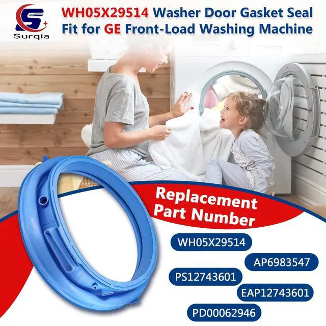 Alt view image 2 of 6 - GFW650SPN1SN GFW650SPN2SN Washer Door Gasket Rubber Seal Fit for GE Models | GFW650SPN0SN GFW850SPN3RS GFW850SPN1DG, PFW870SPV0RS GFW650SPN4SN GFW650SPN3SN, Front Load Washing Machine Boot Seal Parts