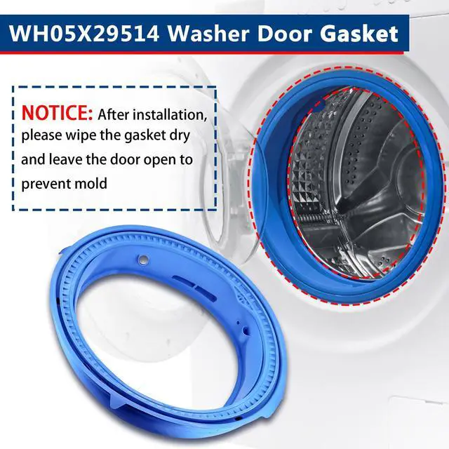 Alt view image 6 of 6 - GFW650SPN1SN GFW650SPN2SN Washer Door Gasket Rubber Seal Fit for GE Models | GFW650SPN0SN GFW850SPN3RS GFW850SPN1DG, PFW870SPV0RS GFW650SPN4SN GFW650SPN3SN, Front Load Washing Machine Boot Seal Parts