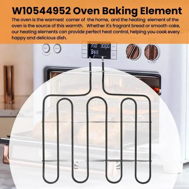 Alt view image 6 of 6 - UPGRADED W11238400 W10544952 240V 4000W Oven Broil Heating Element Suitable For Whirlpool Kitchenaid Maytag Oven Heating Element,Compatible With AP6333402 4591414 PS12578760