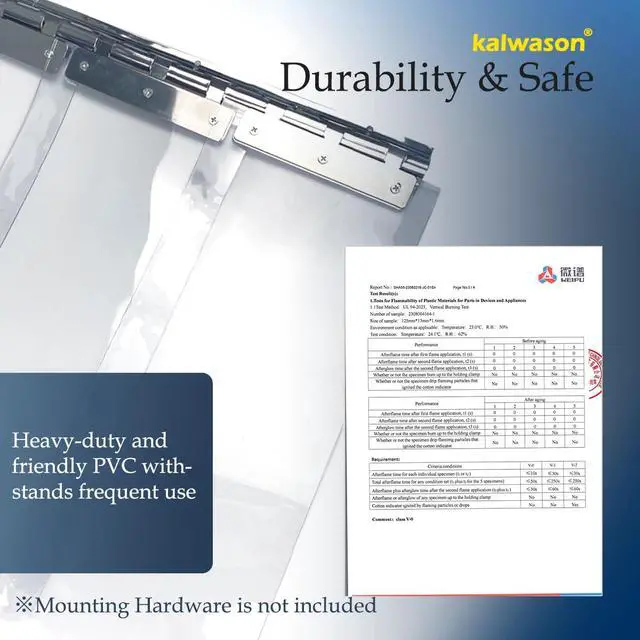 Alt view image 5 of 6 - Walk-in Cooler Freezer Plastic Vinyl Strip Door Curtain | Minimum -31°F, Heavy Duty PVC Curtain Bulk Roll, Commercial Industrial for Garage Warehouse, 164 Ft * 7.87" * 0.07" Smooth
