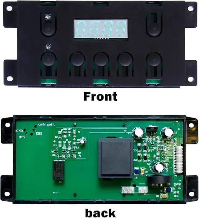 Alt view image 2 of 4 - 316455520 Replacement Control Board for Frigidaire Gas Range | Compatible with 5304518661, 316455570, Compatible with Electrolux, Kenmore, 7 Button Control Board Clock