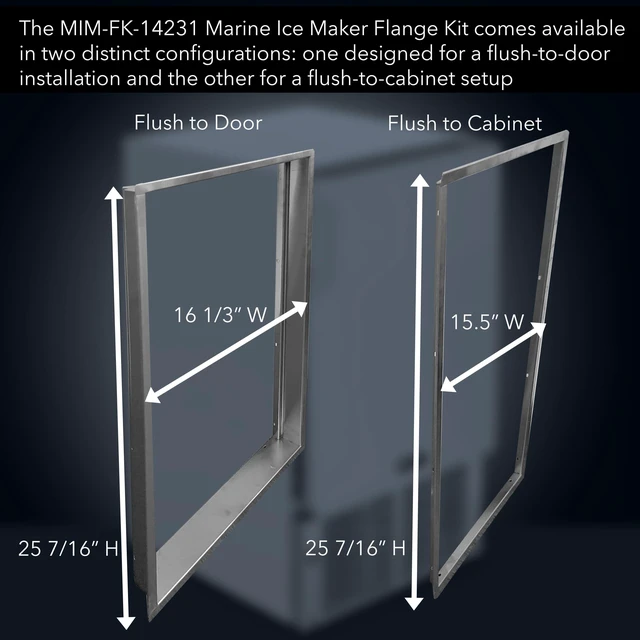 Alt view image 4 of 6 - MIM-FK-14231 Marine Ice Maker Flange Kit, Stainless Steel