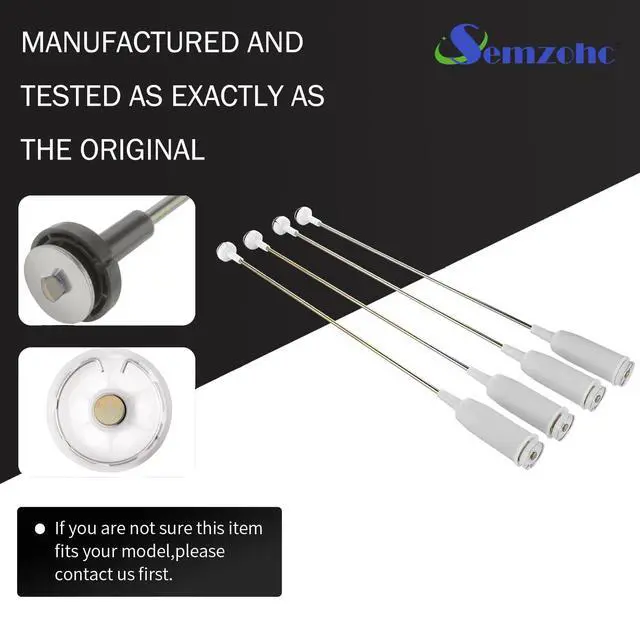 Alt view image 6 of 6 - AJK72909309 Washer Suspension Rod Kit 25.6 inch Fit for ken-more L.G | 79629272001 79629272901 79629278001 7962947200, Replaces 2758536 AP5736191 PS8690496, EAP8690496, Top Load Washing Machine
