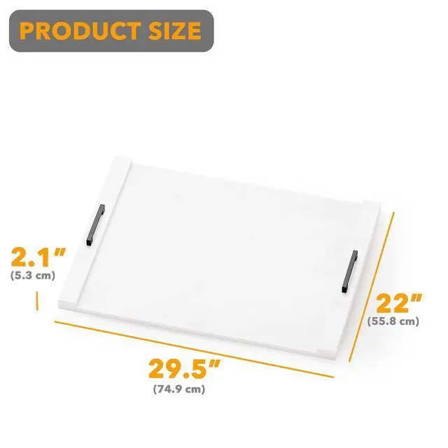 Alt view image 5 of 6 - Noodle Board Stove Kitchen Cover with Handles, Top Covers for Gas Burners and Electric Stove, Oven Decor Accessories Wood Tray for Countertop, White Bamboo