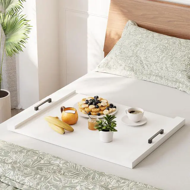 Alt view image 6 of 6 - Noodle Board Stove Kitchen Cover with Handles, Top Covers for Gas Burners and Electric Stove, Oven Decor Accessories Wood Tray for Countertop, White Bamboo