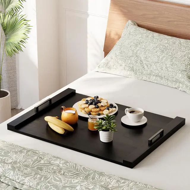 Alt view image 6 of 6 - Noodle Board Stove Kitchen Cover with Handles, Top Covers for Gas Burners and Electric Stove, Oven Decor Accessories Wood Tray for Countertop, Black Bamboo