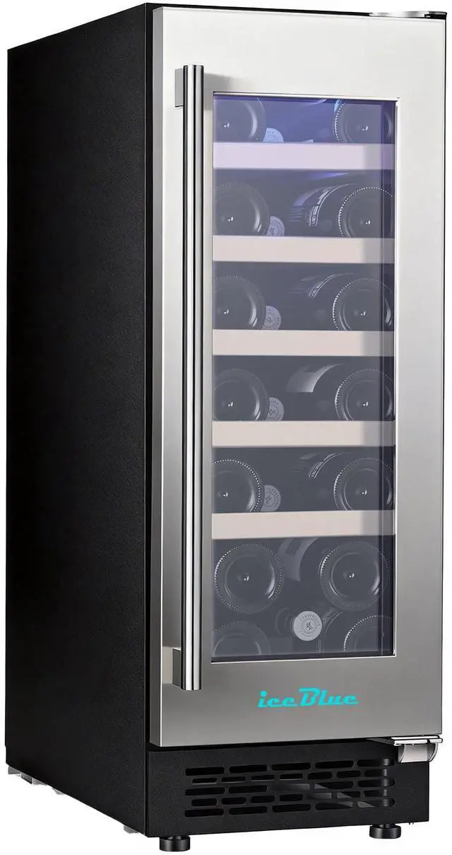 Main image of Wine Fridge, 20 Bottles Wine Cooler Refrigerator, 41-72 Adjust Temperature Mini Fridge, Built-in Wine Refrigerator, Freestanding Beverage Refrigerator for Home, Office, Bar, Gift (Silver)