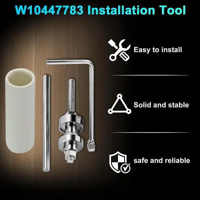 Alt view image 5 of 6 - W10435302 & W10447783 Washer Bearing Tool Kit and Tub Seal | Replacement for Whirlpool Cabrio and Maytag Bravos XL Washers, Repair Noisy, Shaking, Leaking, UL/OL Error Issues