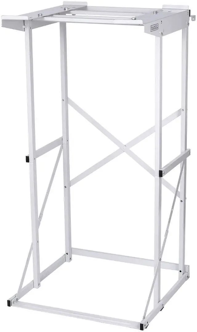 Main image of Washer Dryer Stacking Rack Stand, BWDS, White | Compatible with Black and Decker Portable Washers and Dryers, Heavy Duty Steel, Dryer Stand with 60 lb. Weight Capacity