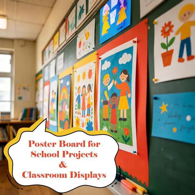 Alt view image 6 of 6 - 24 x 36 Large Poster Board, 30 Sheets Color Poster Boards, 6 Assorted Double-Sided Color Cardstock Paper, 92lb/250GSM Thickness Colored Poster Board Paper, for School Project, Crafts Etc
