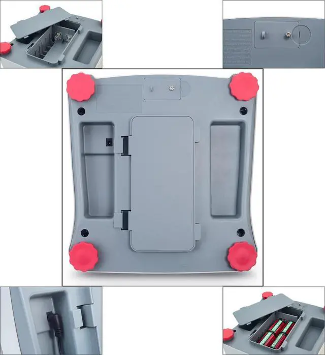Alt view image 6 of 6 - Valor 1000 V12P15 Digital Scale, 15 kg x 2 g Compact Bench Scale with Backlit LCD Display, Two Button Operation, 1500 Hour Battery Operation, Stainless Steel Pan