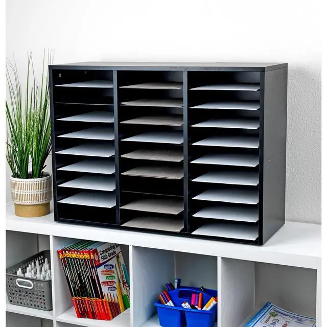 Alt view image 6 of 6 - Classroom Mail Center with Paper Holders, 1 Mail Center | 2 Wire Racks