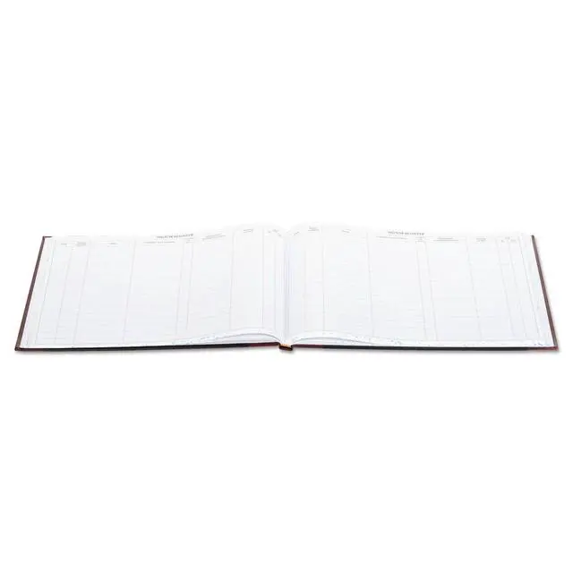 Alt view image 5 of 6 - S491 Detailed Visitor Register Book, Black Cover, 208 Ruled Pages, 9 1/2 x 12 1/4