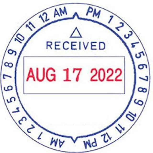 Alt view image 4 of 4 - Self-inking Time and Date Stamp