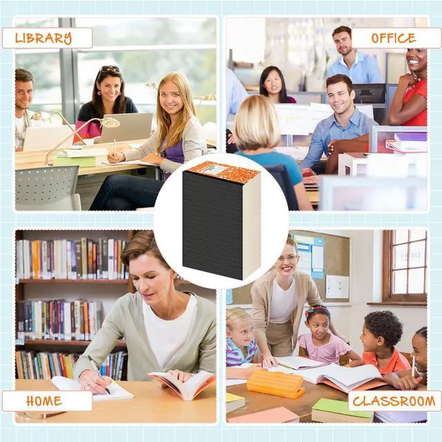 Alt view image 2 of 6 - 250 Pack A5 Composition Notebooks Bulk College Ruled Composition Notebooks Wide Ruled Compositions Notebook Marble Covers Compositions Notebook for School Classroom Office Supplies (10 Color)