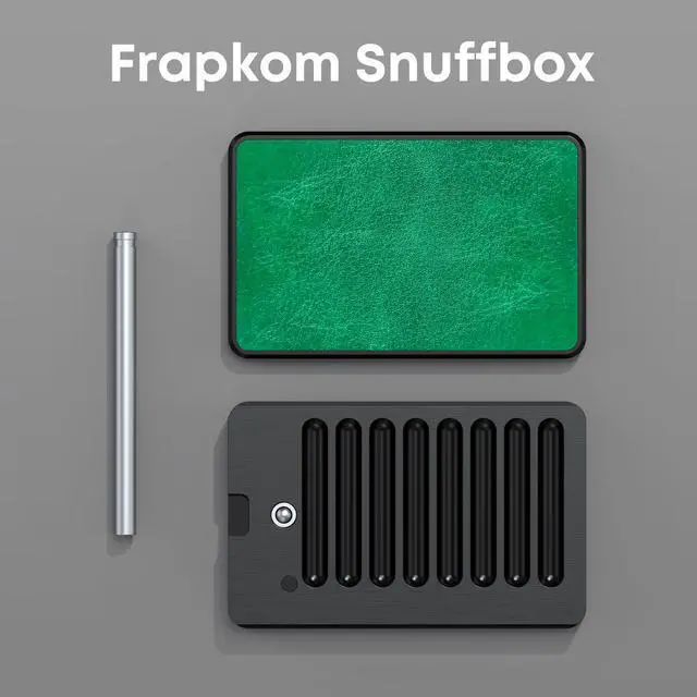 Alt view image 3 of 6 - Green Black Organize Box, 8 Compartment Storage Box with Built Alloy Straw,Fashionable lifestyle