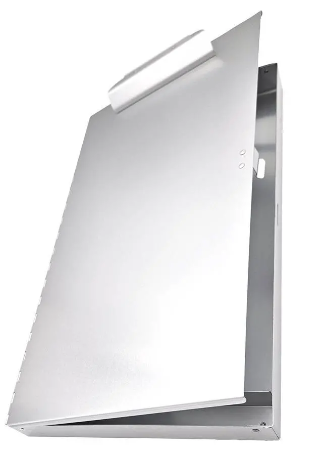 Main image of 11x17 Clipboard Aluminum Storage Box Featuring a High Capacity Clip