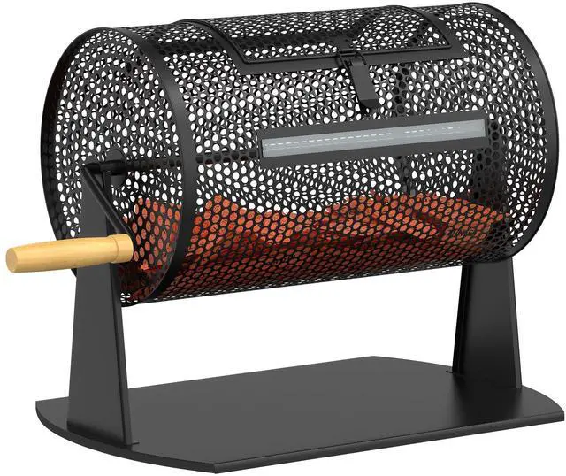 Main image of Raffle Drum, Games & Sports Professional Raffle Ticket Spinner with Wooden Turning Handle Holds 2500 Tickets (Black)