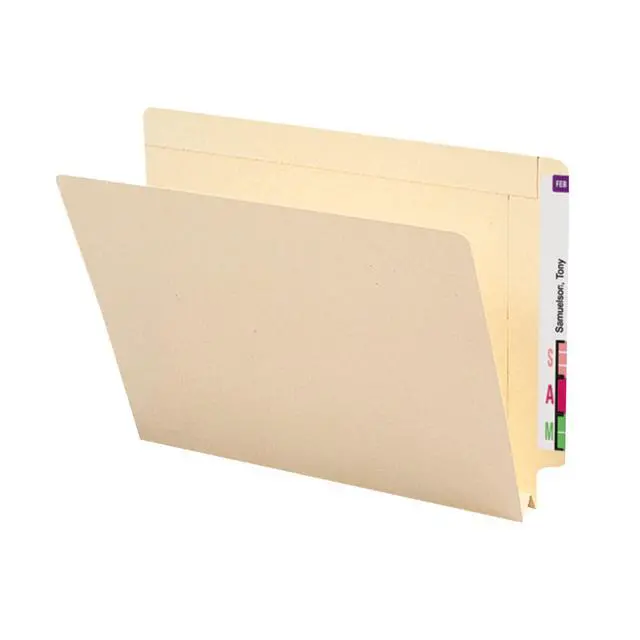 Alt view image 3 of 6 - End Tab File Folder, Reinforced Straight-Cut Tab, 1-1/2" Expansion, Letter Size, Manila, 50 per Box (24275)